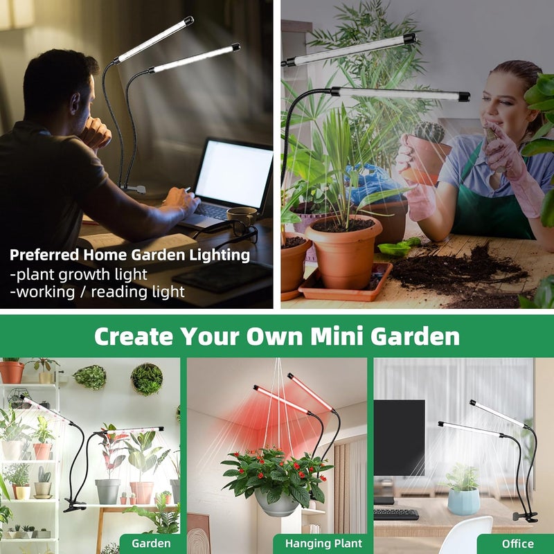 EWPJDK Grow Light 6500K Full Spectrum Plant Grow Lights 84 LED Plant Light with Clip Grow Lamp for Indoor Plants Growing Lamps（1PCS） - Image 3